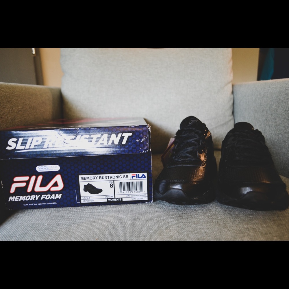 Work Safe Fila Sneakers Size 8